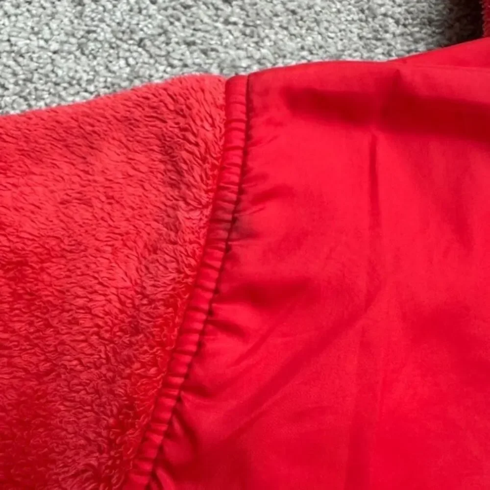The North Face Osito Fleece Hoodie Jacket Girls XL Red Full Zip Pocket School